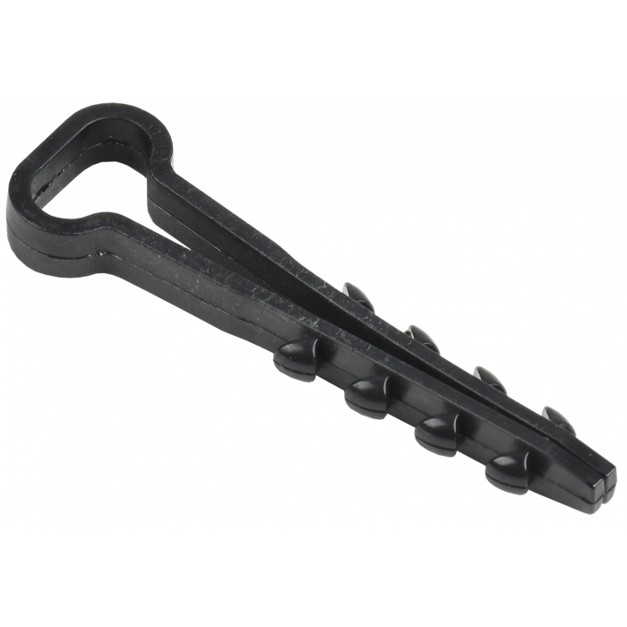 Дюбель хомут 5х8мм нейлон черный (100шт) IEK