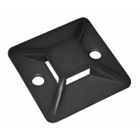 Майданчик самоклеючий 30х30 чорний під хомути (100шт) ІЕК