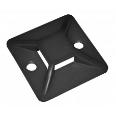 Майданчик самоклеючий 30х30 чорний під хомути (100шт) ІЕК