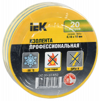 Ізолента 0,18х19 мм жовто-зелена 20 метрів ІЕК