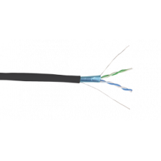 ITK Кабель связи витая пара F/UTP, кат.5E 2х2х24(0,51мм)AWG solid, LDPE, 500м, черный (LC3-C5E02-339) ІЕК