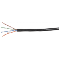 ITK Кабель связи витая пара U/UTP, кат.5E 4х2х24(0,51мм)AWG solid, LDPE, 305м, черный (LC3-C5E04-139) ІЕК