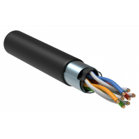 ITK Кабель связи витая пара ШПД F/UTP, кат.5E 4х2х0,48мм solid, LDPE, 305м, черный (BC3-C5E04-339) ІЕК