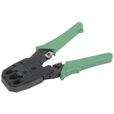 Инструмент обжим. для RJ45 RJ12 RJ11 ручка ПВХ зеленый ITK