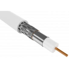 ITK Кабель связи коаксиальный RG6, 75 Ом, FPE, PVC, 305м, белый (CC1-R6F1-111) ІЕК