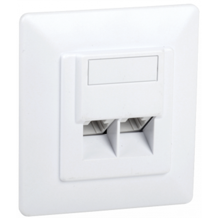 ITK Внутрішня інф. розетка RJ45, кат.5Е UTP, 2-порти (CS2-1C5EU-21) ІЕК