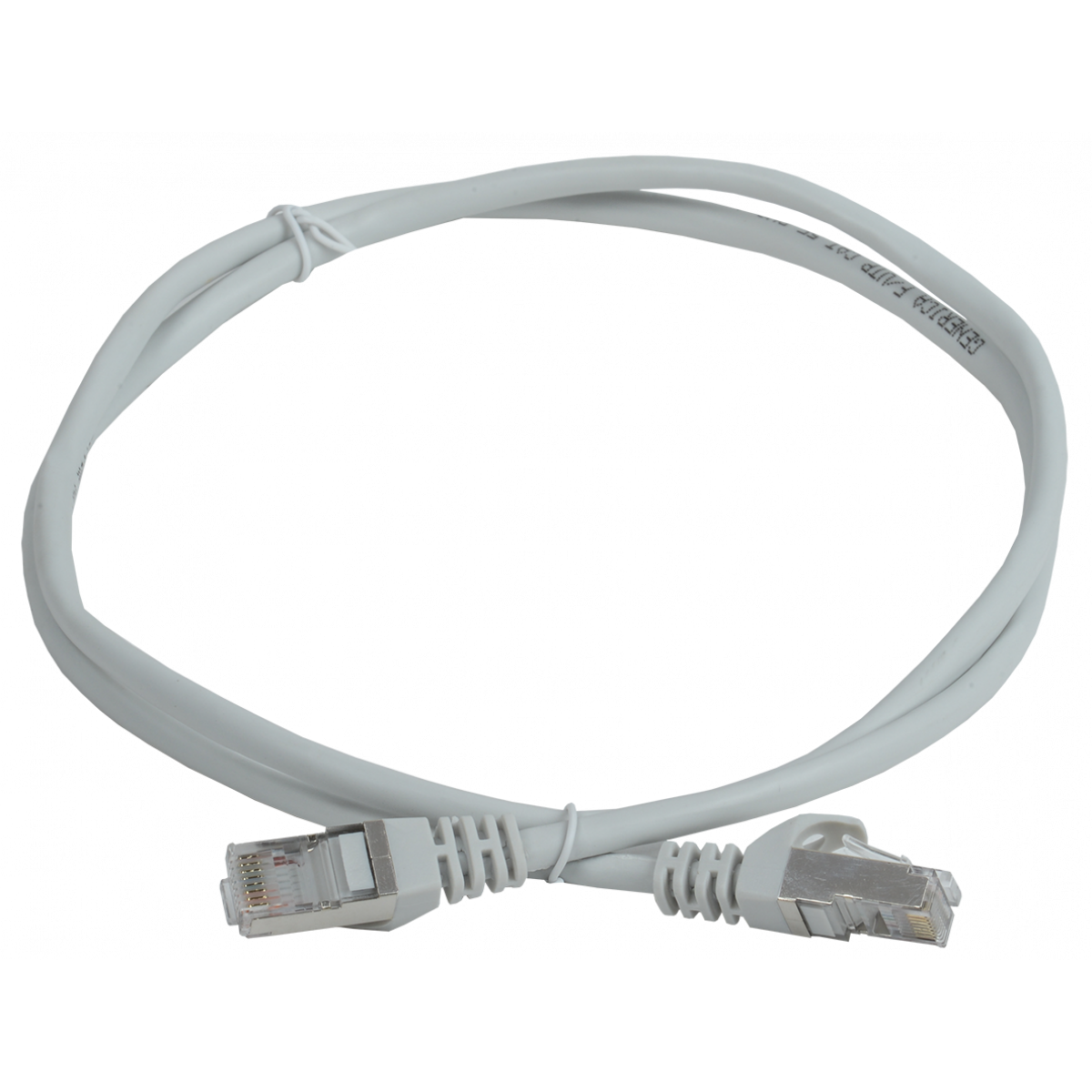 ITK Комутаційний шнур (патч-корд), кат.5Е FTP, 0,5м, сірий (PC01-C5EF-05M) ІЕК