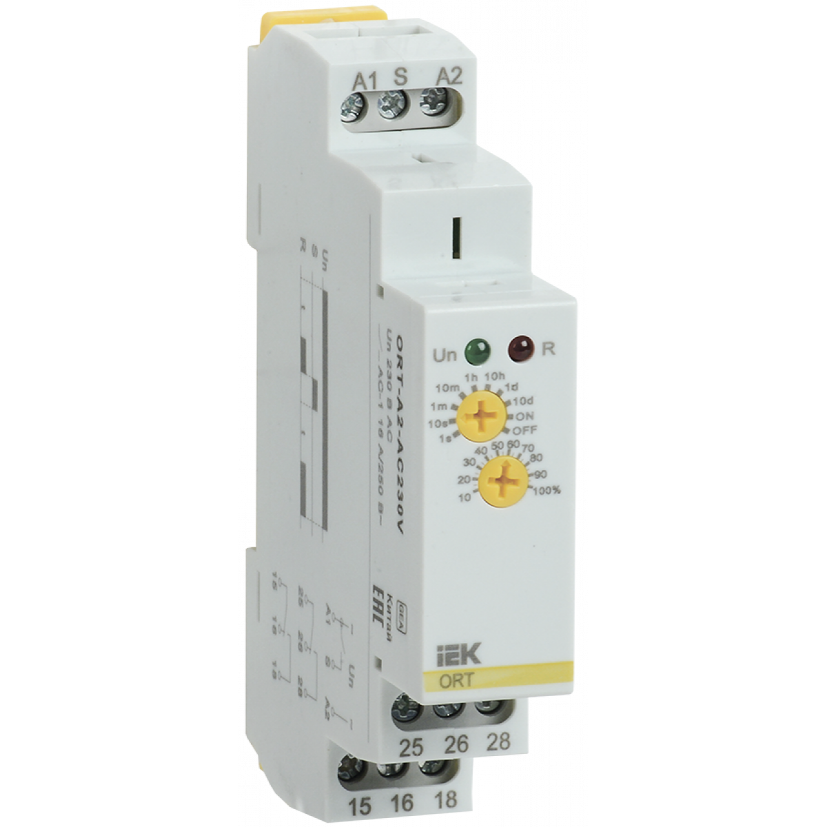 Реле затримки увімкнення ORT. 2 конт. 230 В AС (ORT-A2-AC230V) ІЕК