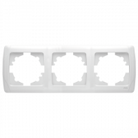 Рамка 3-я горизонтальная белая Carmen Vi-KO