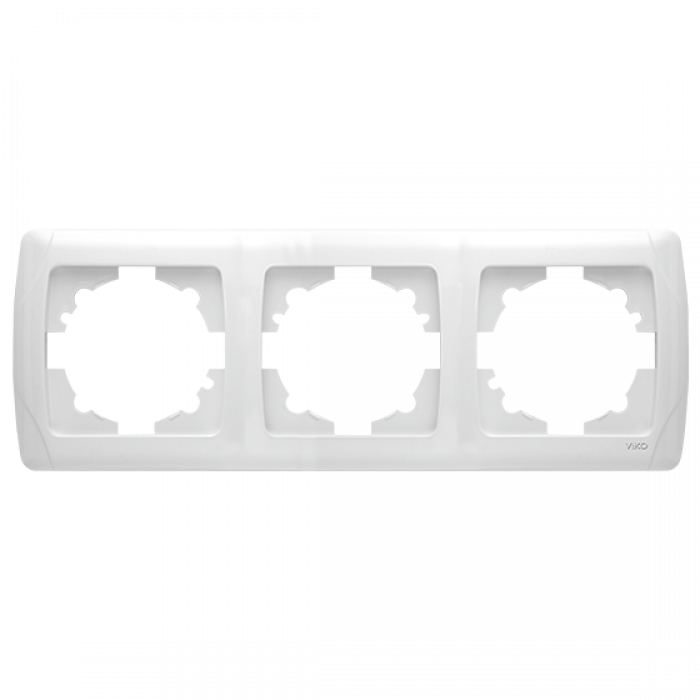 Рамка 3-я горизонтальная белая Carmen Vi-KO