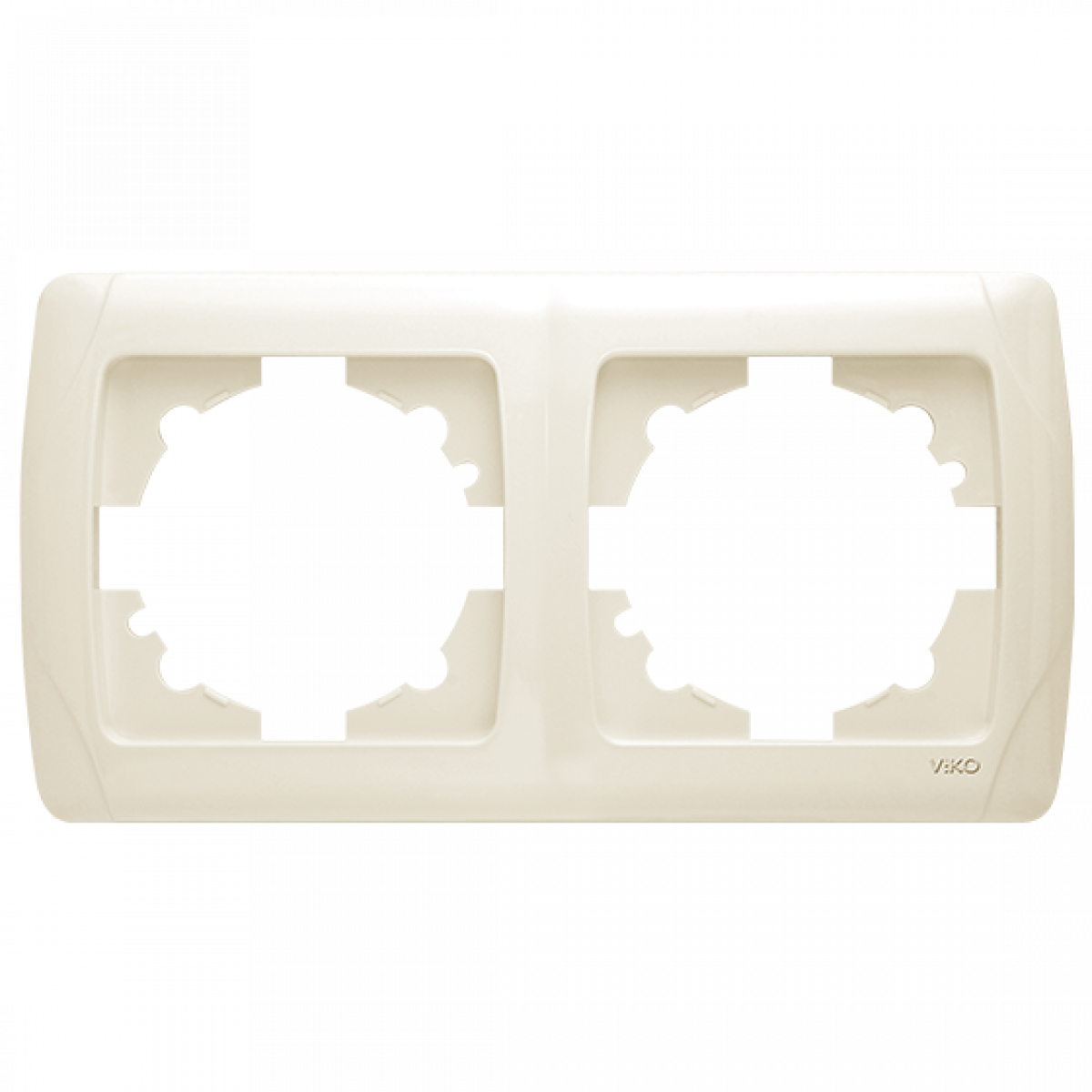 Рамка 2-а горизонтальна кремова Carmen Vi-KO