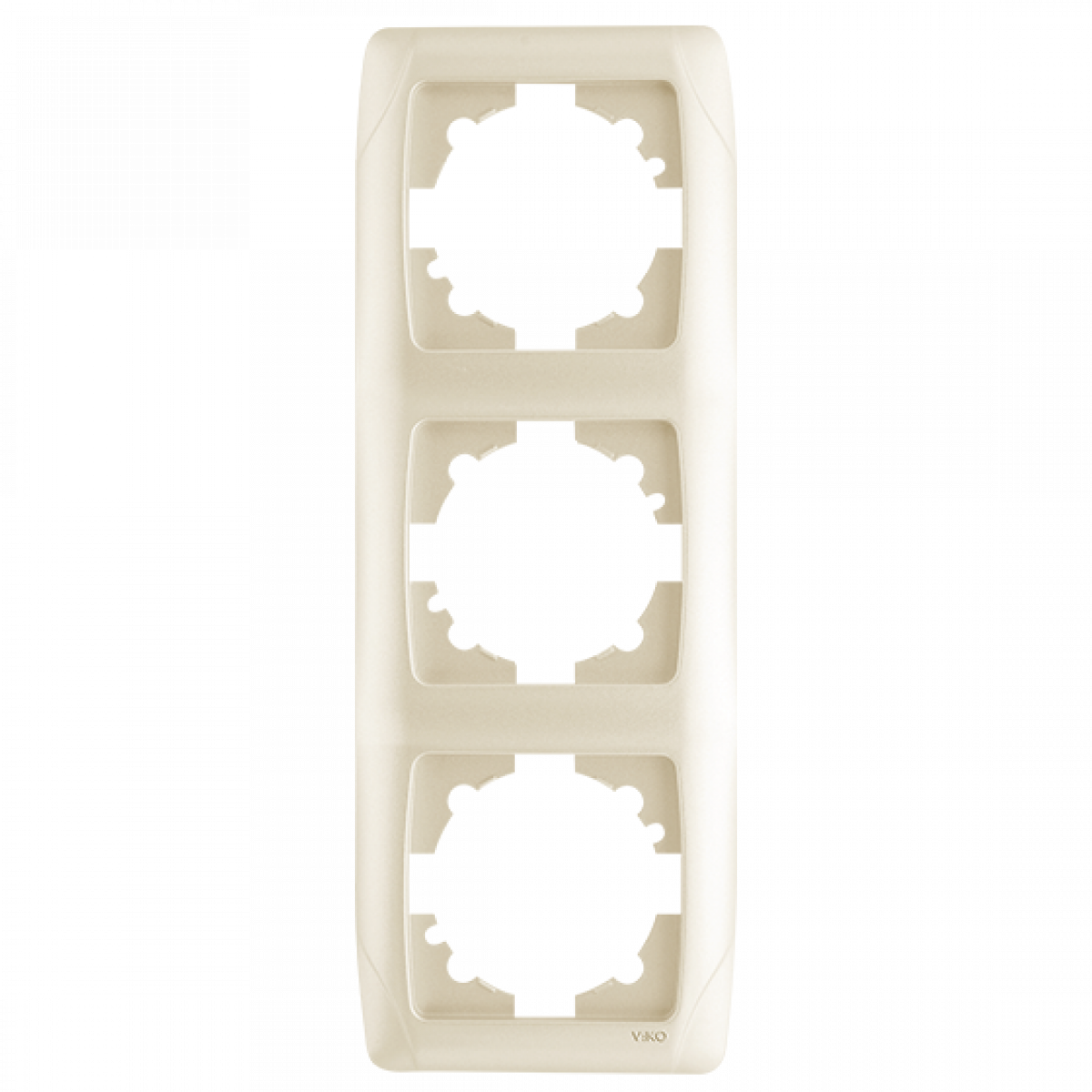 Рамка 3-а вертикальна кремова Carmen Vi-KO
