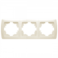 Рамка 3-я горизонтальная кремовая Carmen Vi-KO