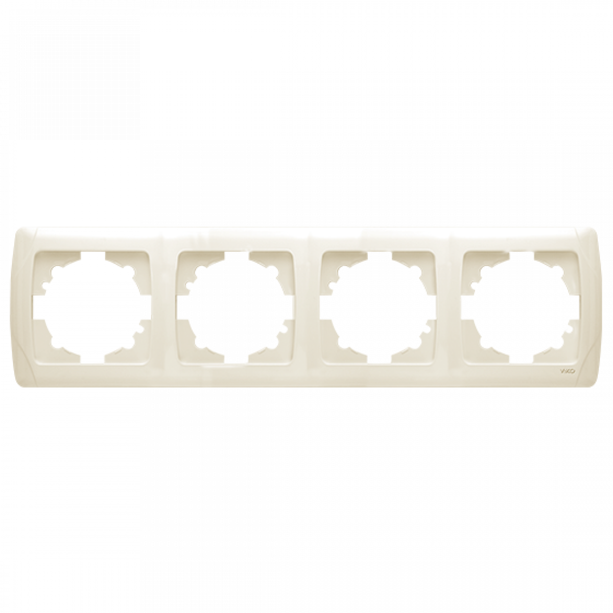 Рамка 4-а горизонтальна кремова Carmen Vi-KO