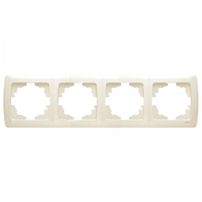 Рамка 4-я горизонтальная кремовая Carmen Vi-KO