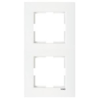 Рамка 2-я горизонтальная белая Karre Vi-KO