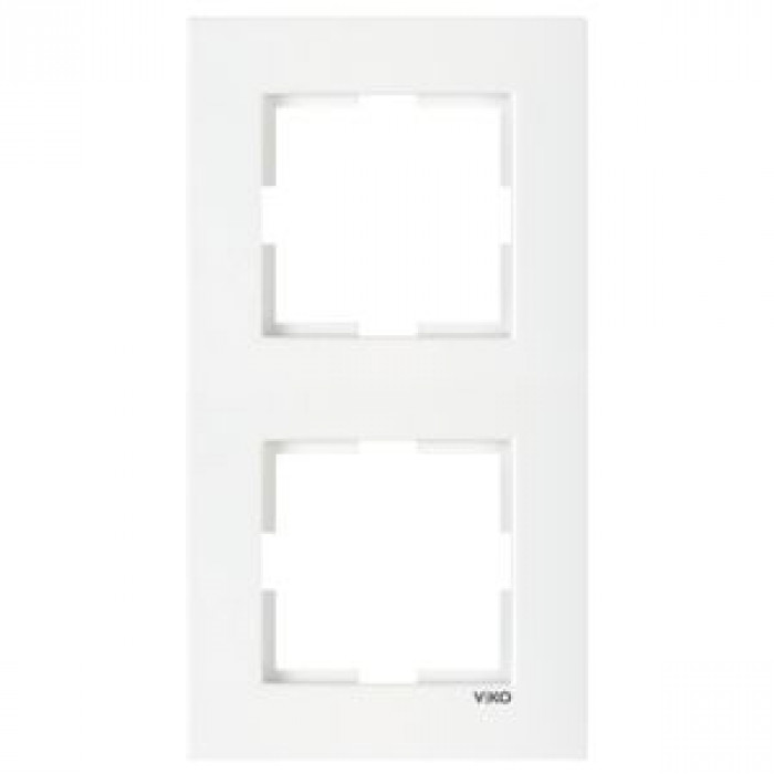 Рамка 2-а горизонтальна біла Karre Vi-KO