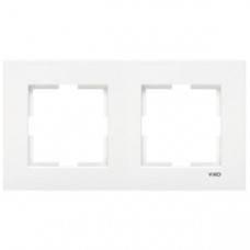 Рамка 2-а вертикальна біла Karre Vi-KO