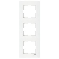 Рамка 3-я горизонтальная белая Karre Vi-KO