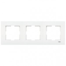 Рамка 3-я вертикальная белая Karre Vi-KO