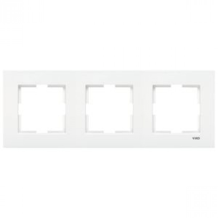 Рамка 3-я вертикальная белая Karre Vi-KO