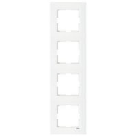 Рамка 4-я горизонтальная белая Karre Vi-KO