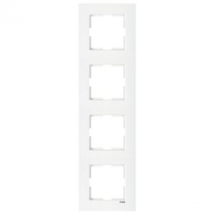 Рамка 4-я горизонтальная белая Karre Vi-KO