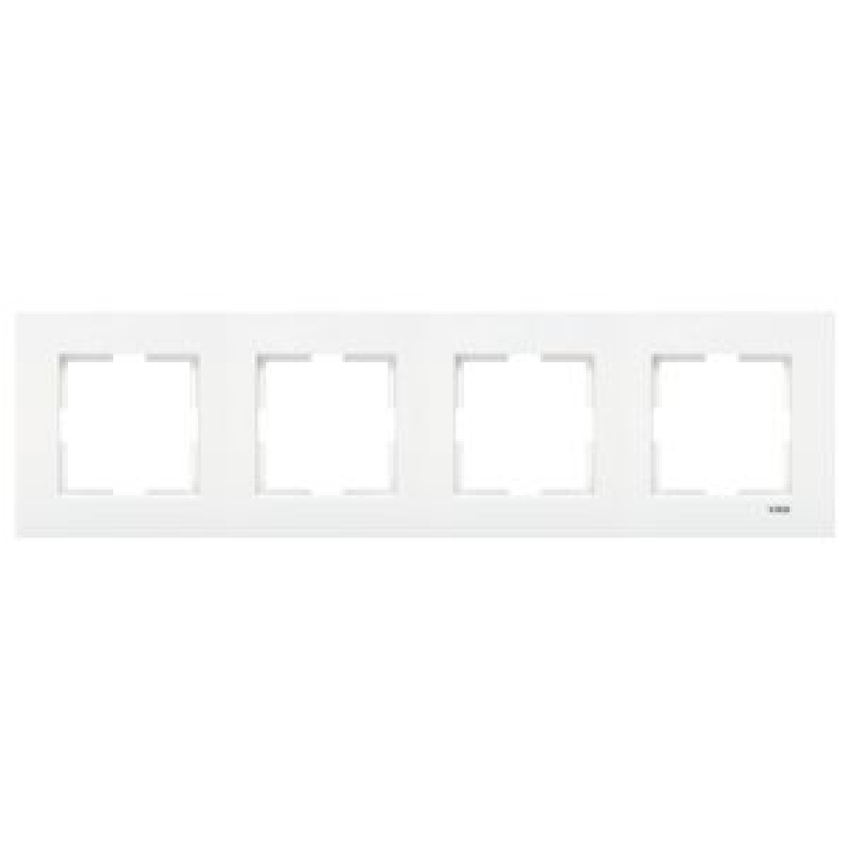Рамка 4-а вертикальна біла Karre Vi-KO