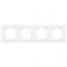 Рамка 4-а вертикальна біла Karre Vi-KO