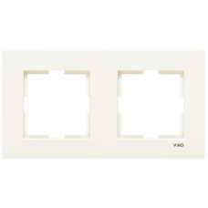 Рамка 2-а горизонтальна кремова Karre Vi-KO