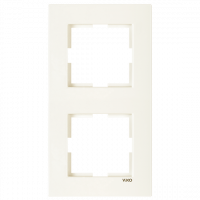 Рамка 2-а вертикальна кремова Karre Vi-KO