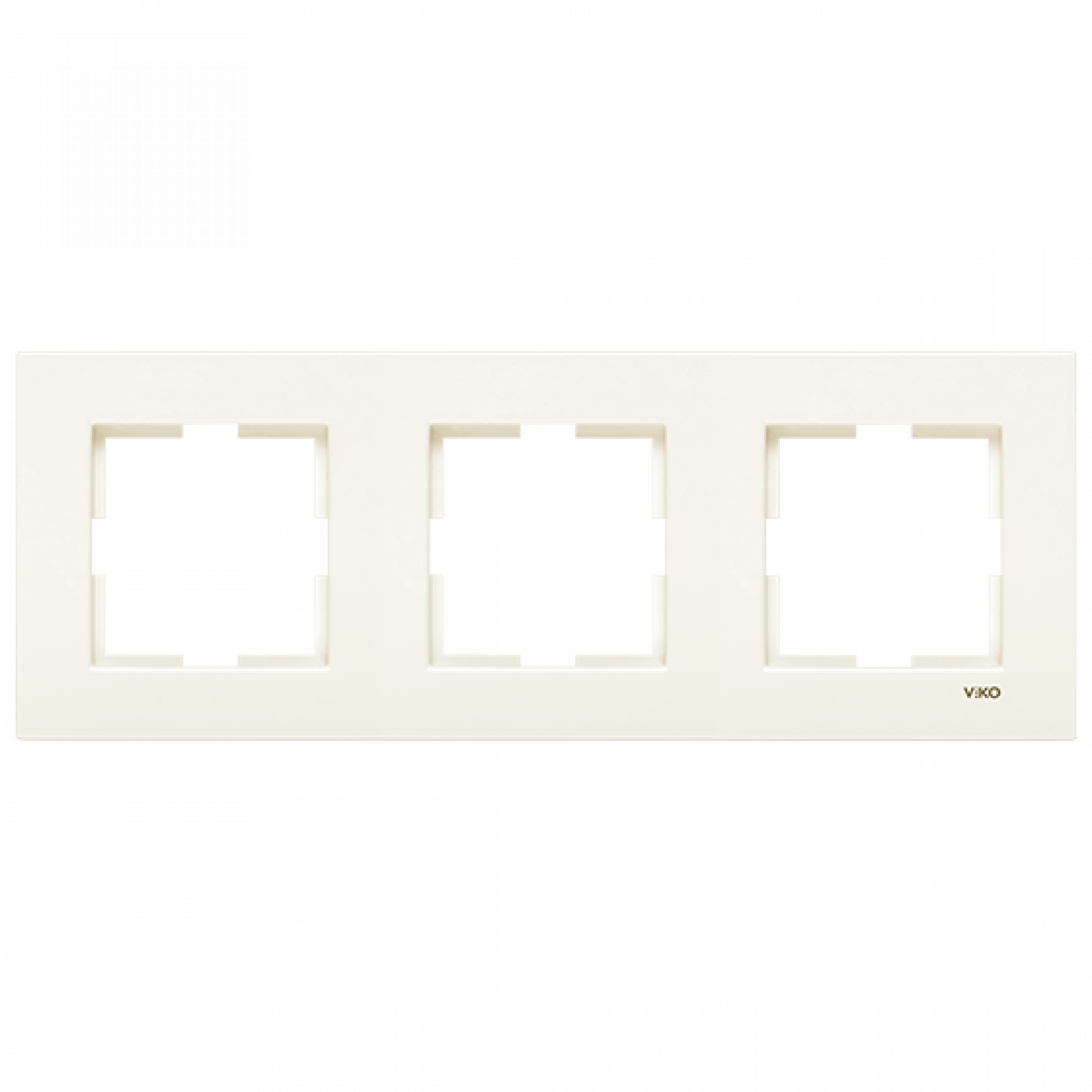 Рамка 3-а горизонтальна кремова Karre Vi-KO