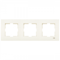 Рамка 3-я горизонтальная кремовая Karre Vi-KO