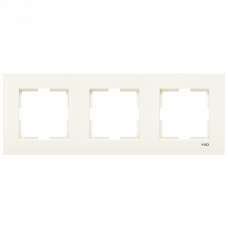 Рамка 3-я горизонтальная кремовая Karre Vi-KO