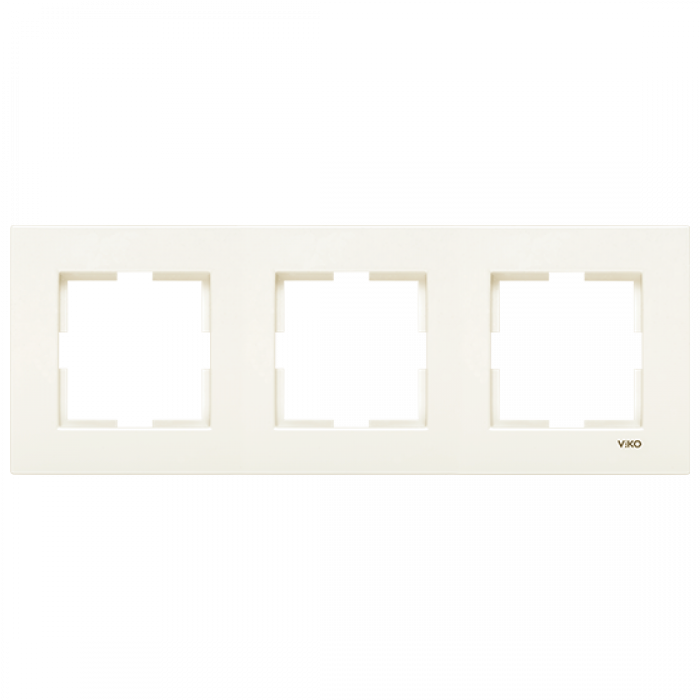 Рамка 3-я горизонтальная кремовая Karre Vi-KO