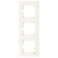 Рамка 3-а вертикальна кремова Karre Vi-KO