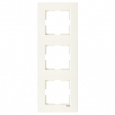 Рамка 3-я вертикальная кремовая Karre Vi-KO