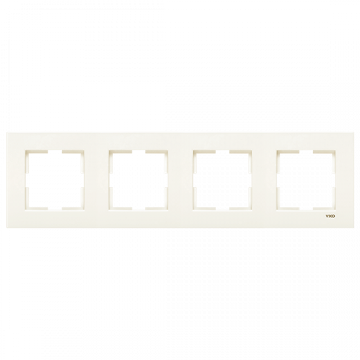 Рамка 4-я горизонтальная кремовая Karre Vi-KO