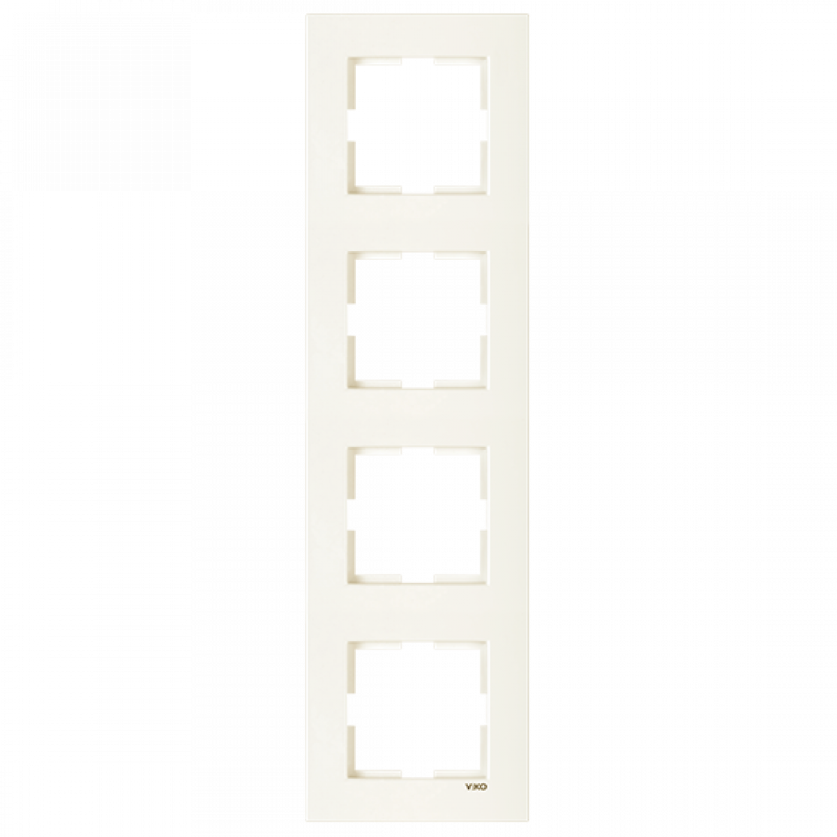 Рамка 4-а вертикальна кремова Karre Vi-KO