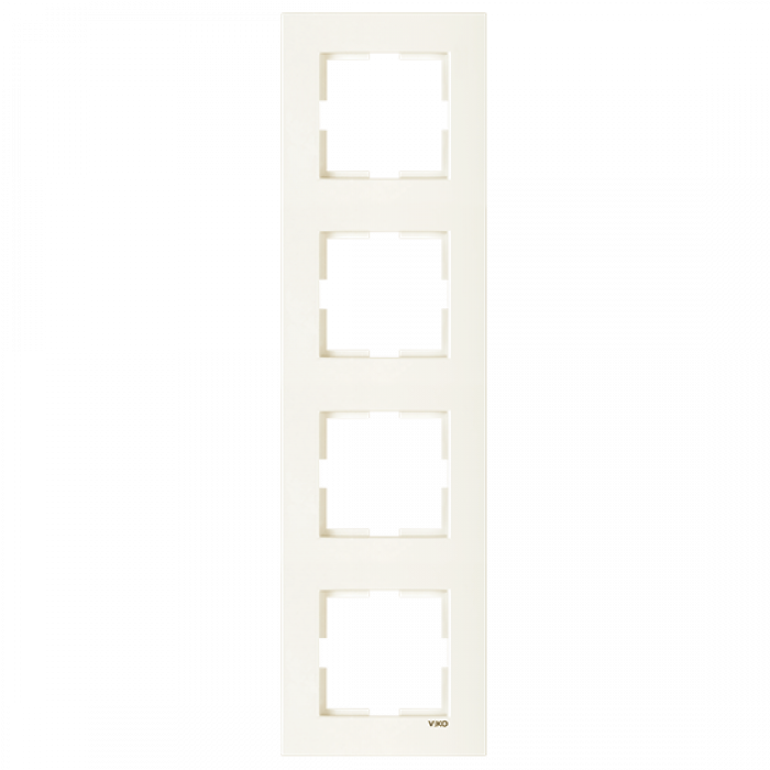 Рамка 4-я вертикальная кремовая Karre Vi-KO
