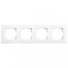 Рамка 4-я горизонтальная Linnera Белая