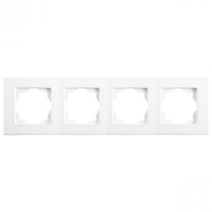 Рамка 4-я горизонтальная Linnera Белая