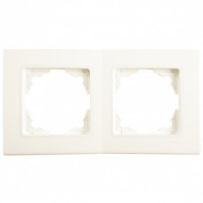 Рамка 2-я горизонтальная Linnera Крем