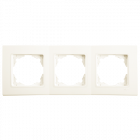 Рамка 3-я горизонтальная Linnera Крем