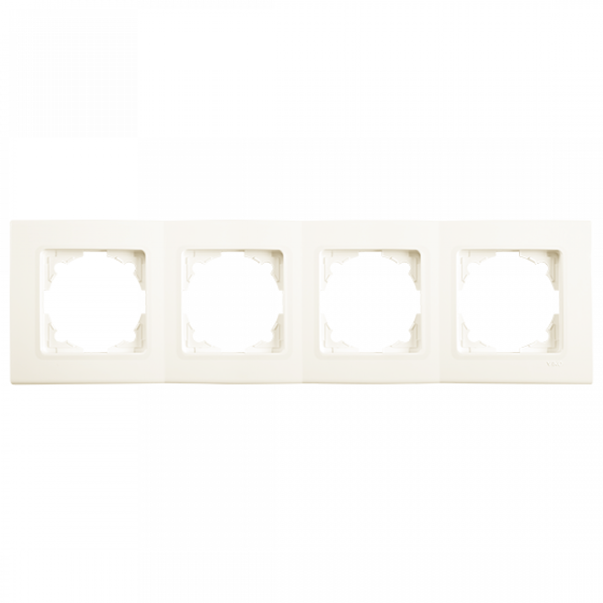 Рамка 4-а горизонтальна Linnera Крем