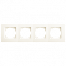 Рамка 4-я горизонтальная Linnera Крем