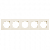 Рамка 5-а горизонтальна Linnera Крем