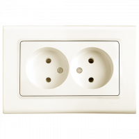 Розетка двойная Linnera Крем