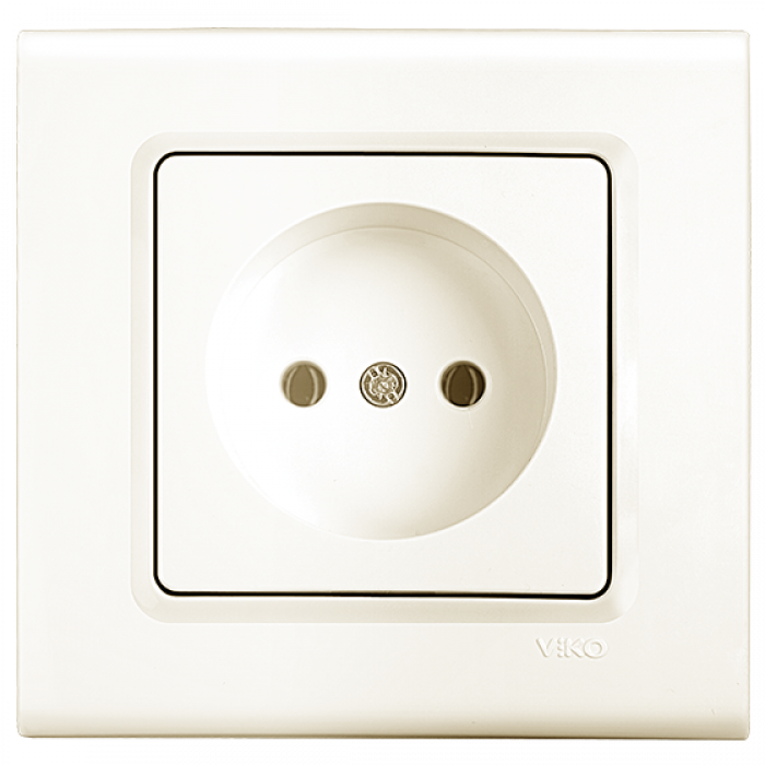 Розетка одинарная Linnera Крем