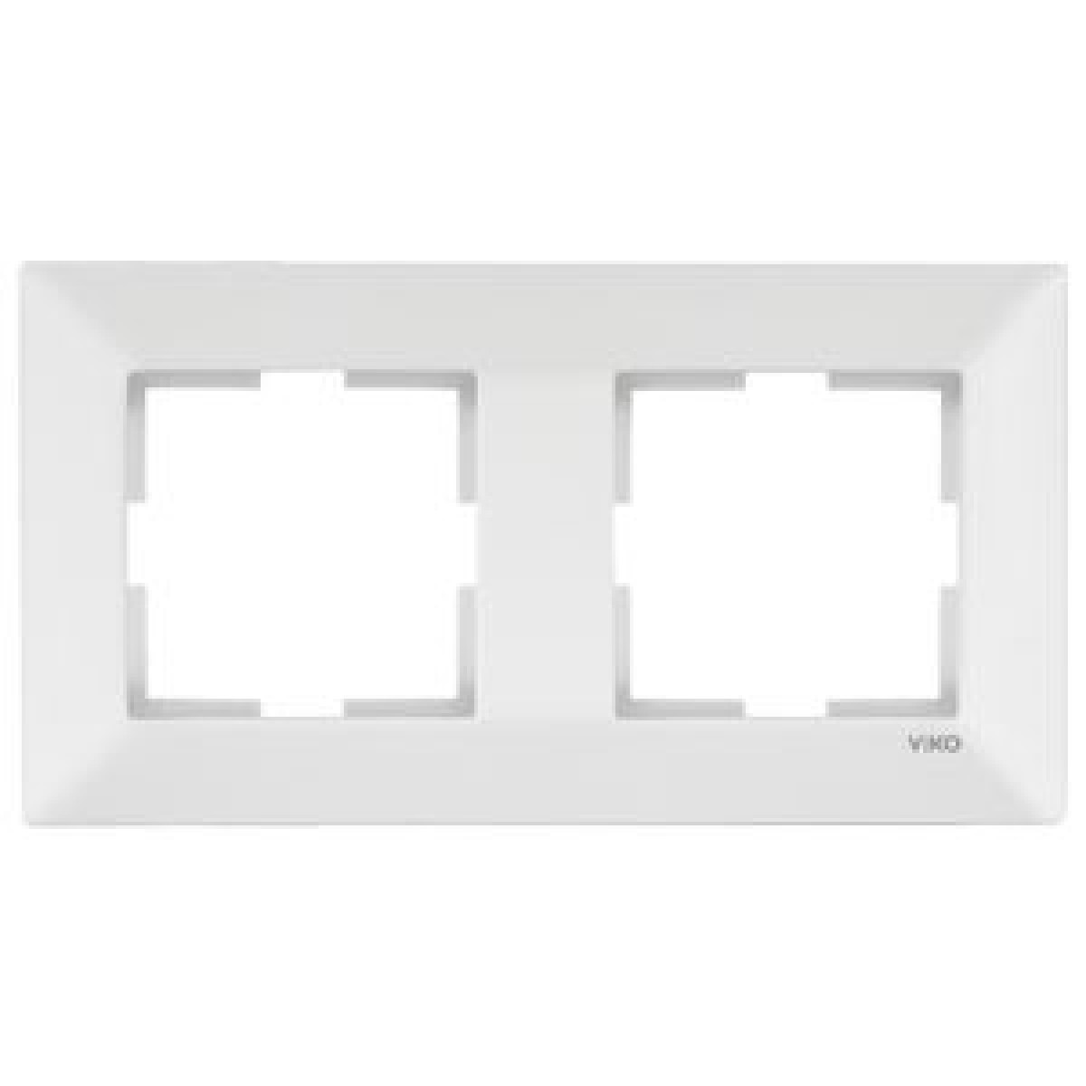 Рамка 2-а вертикальна біла Meridian Vi-KO